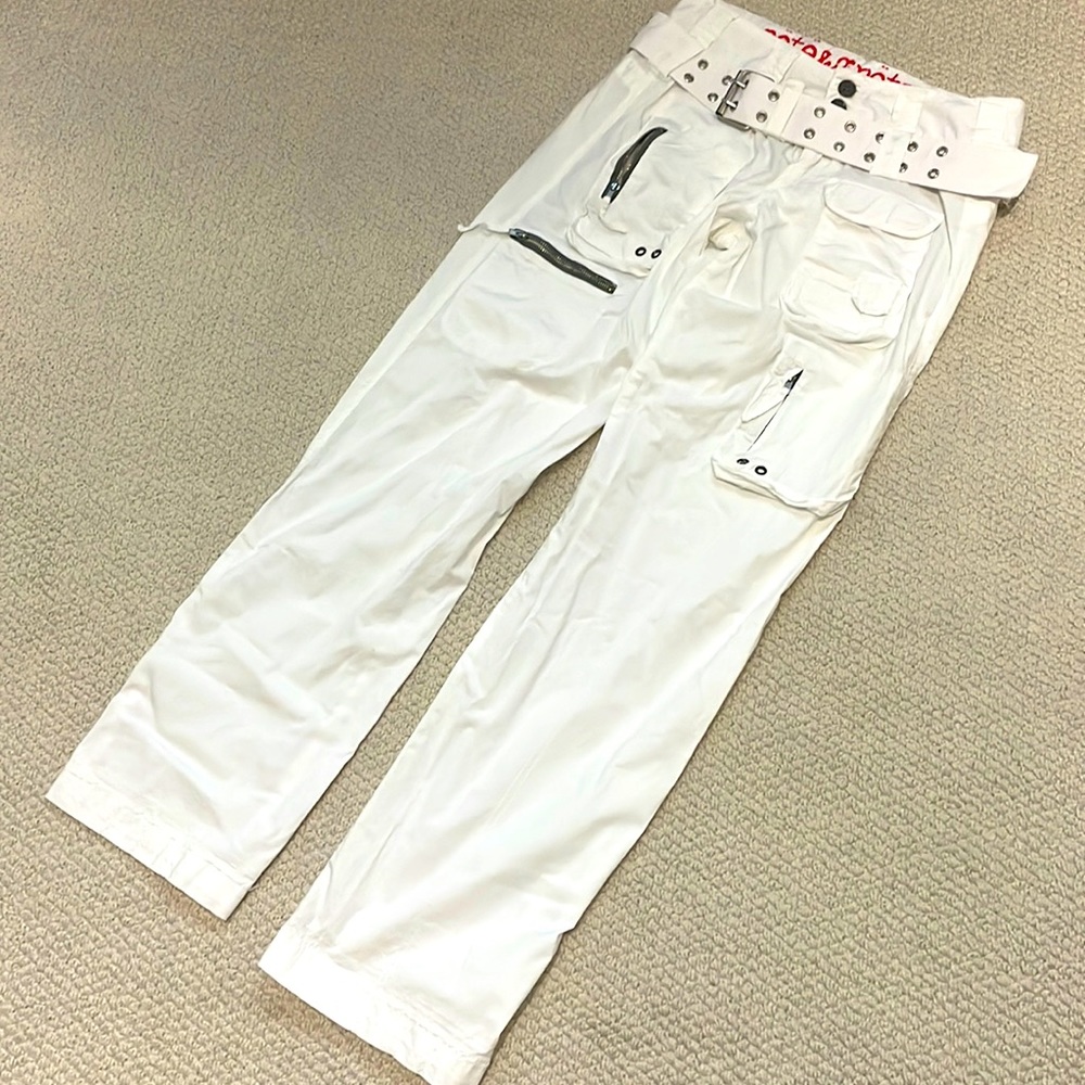 Pete & Gréta White Cargo Pants